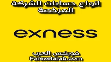 أنواع حسابات شركة exness